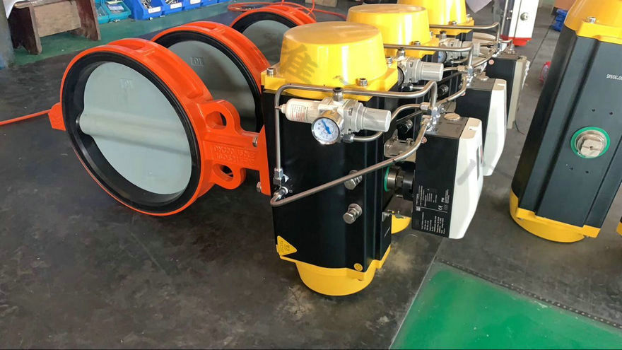 氣動對夾式蝶閥廠規(guī)格型號D671X/F/H(圖1) 氣動對夾式蝶閥廠規(guī)格型號D671X/F/H